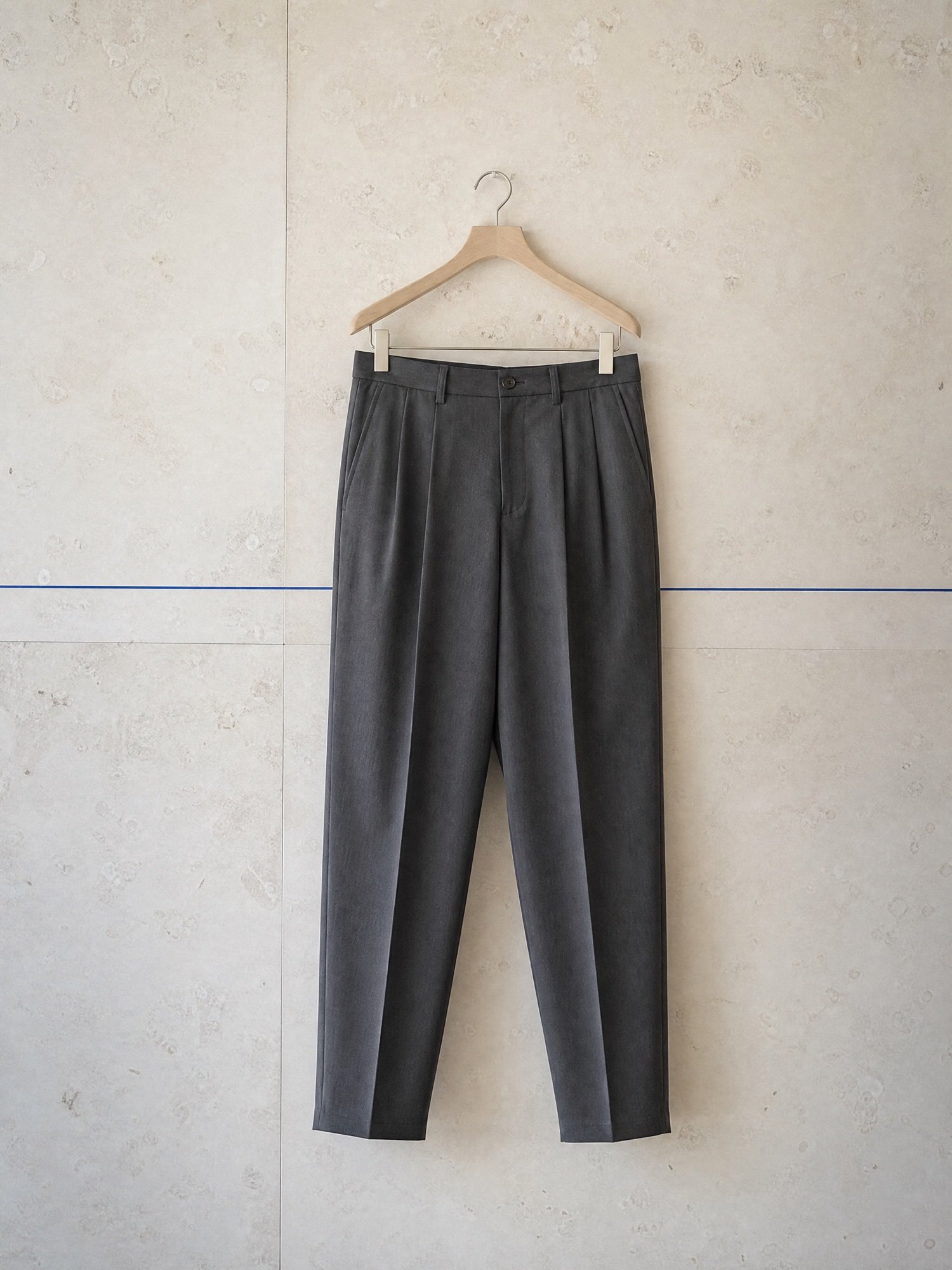 Tapered Ankle Trousers in Charcoal, product photo
