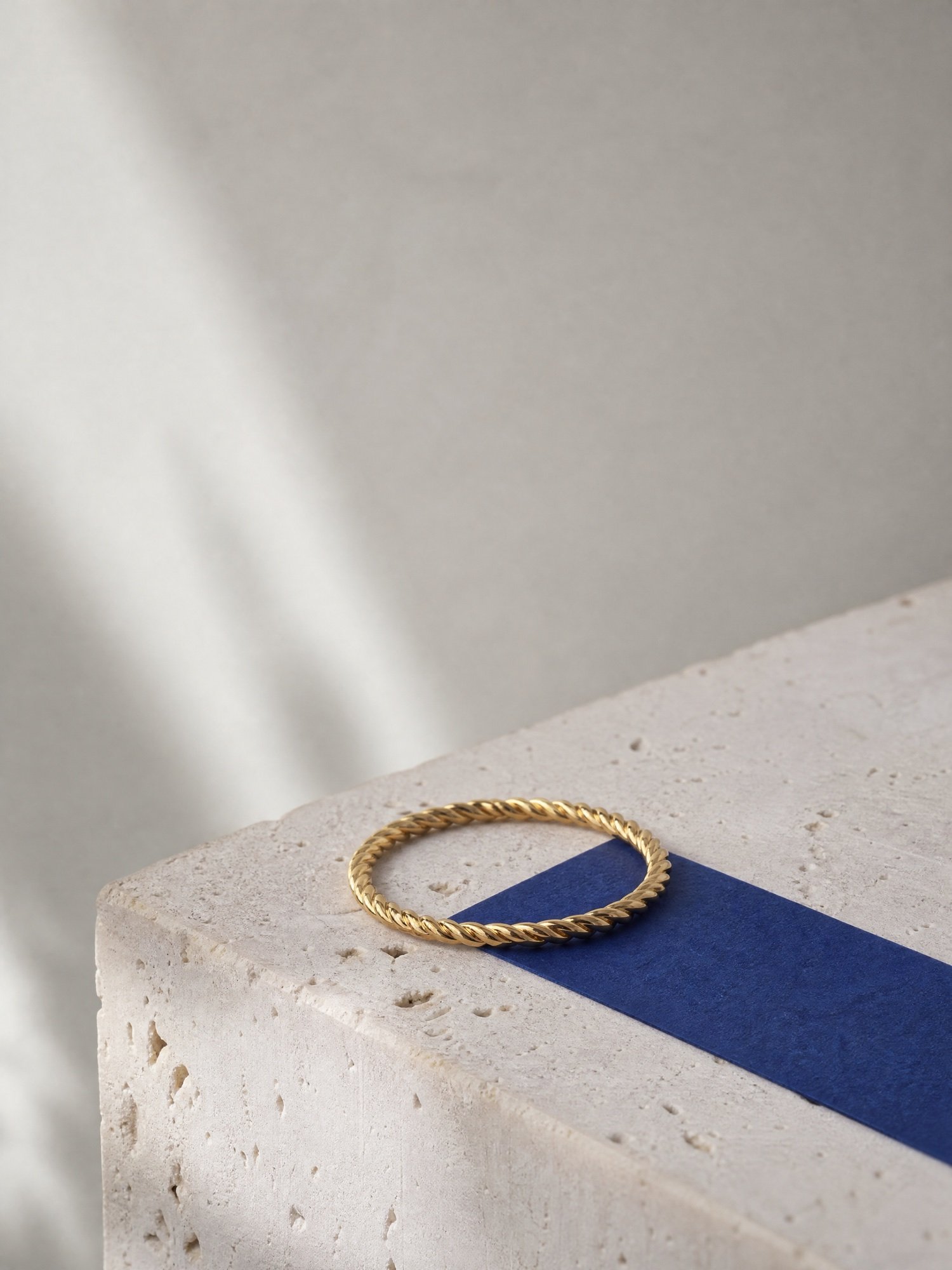 Twist Stacking Ring, Gold-Tone, product photo